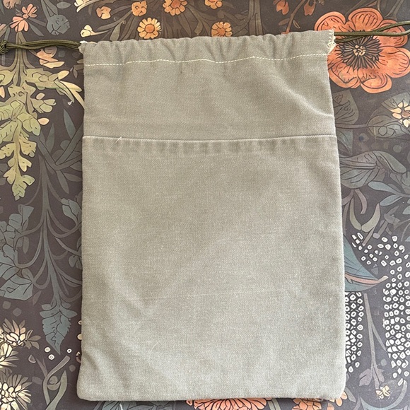 Yellow Floral Drawstring Bag - Picture 2 of 3